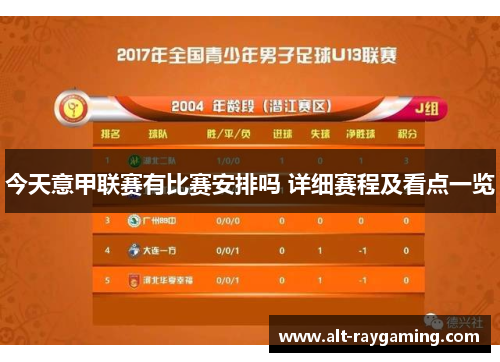 今天意甲联赛有比赛安排吗 详细赛程及看点一览