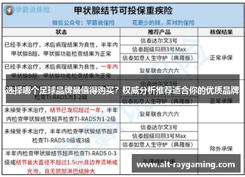 选择哪个足球品牌最值得购买？权威分析推荐适合你的优质品牌